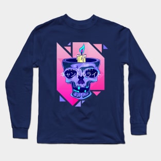 candle inside the skull Long Sleeve T-Shirt